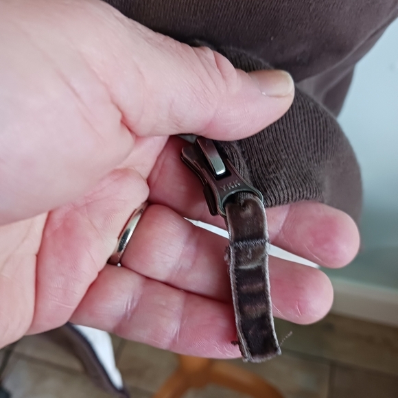 LL Bean Women Jacket Vest Small/ Med Lined  Cotton Blend Brown Fall Cabincore - Picture 5 of 7